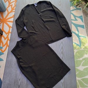 Charter Club Sparkly Cardigan & Tank - Like New